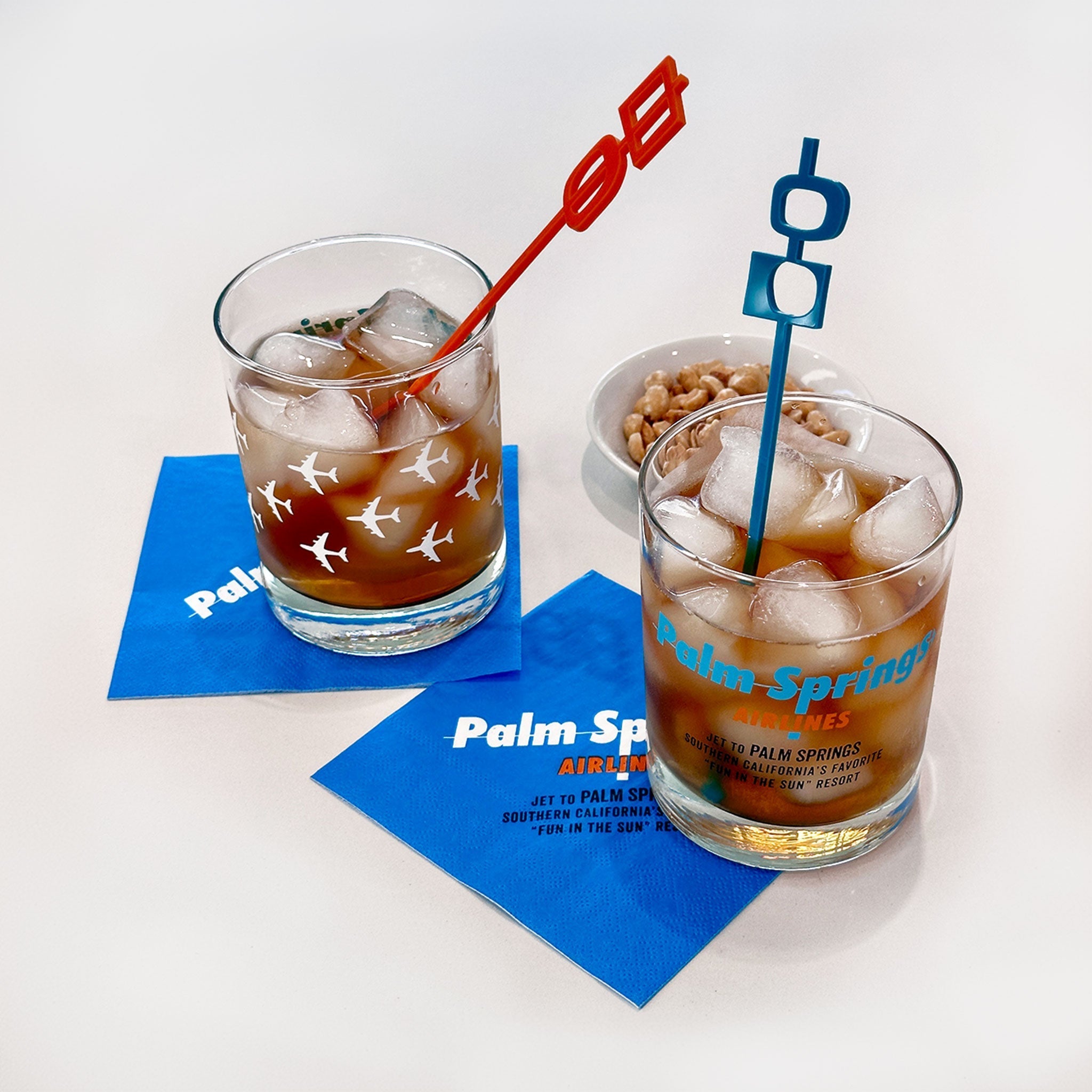 Palm Springs Airlines Old Fashioned Glass (Single glass) - Destination PSP