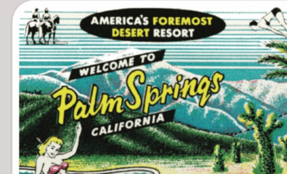 Palm Springs: Americas Foremost Desert Resort Sticker - Destination PSP