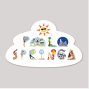 Palm Springs Letters by Glen Hanson Sticker - Destination PSP