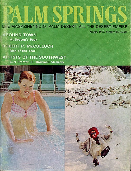 Palm Springs Life Cover Print - 1967 March - Destination PSP