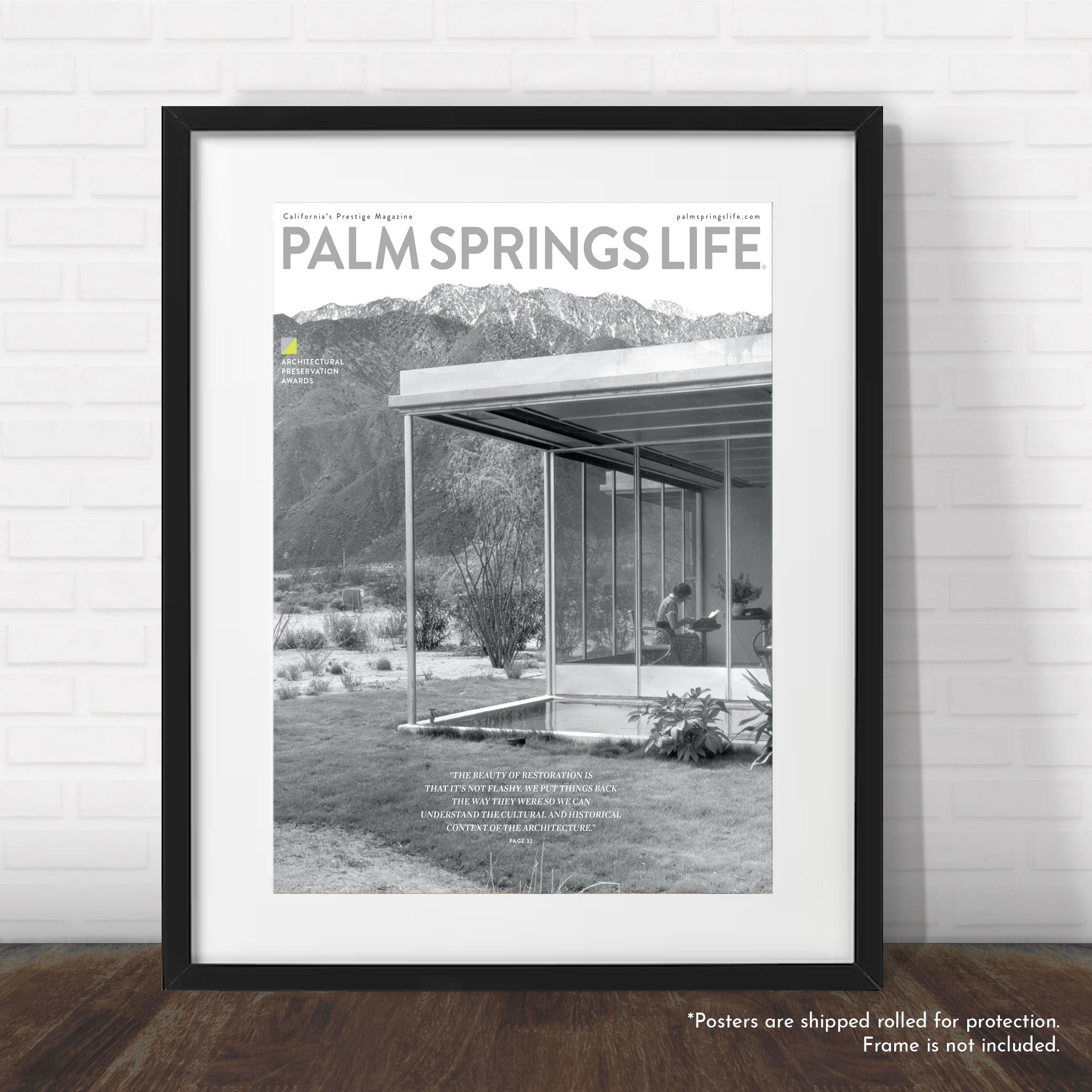 Palm Springs Life Unframed Cover  - October 2024 - Modernism