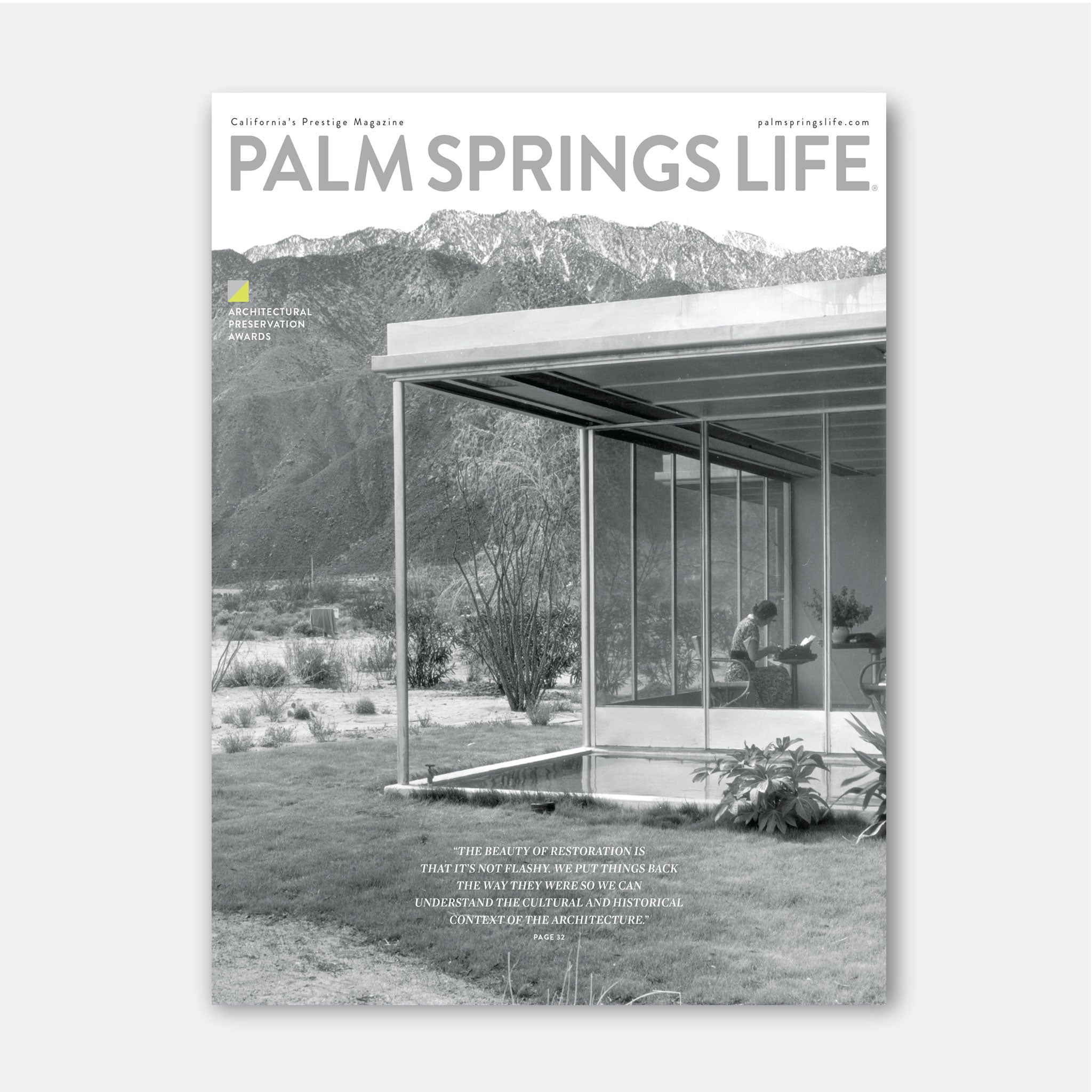 Palm Springs Life Unframed Cover  - October 2024 - Modernism