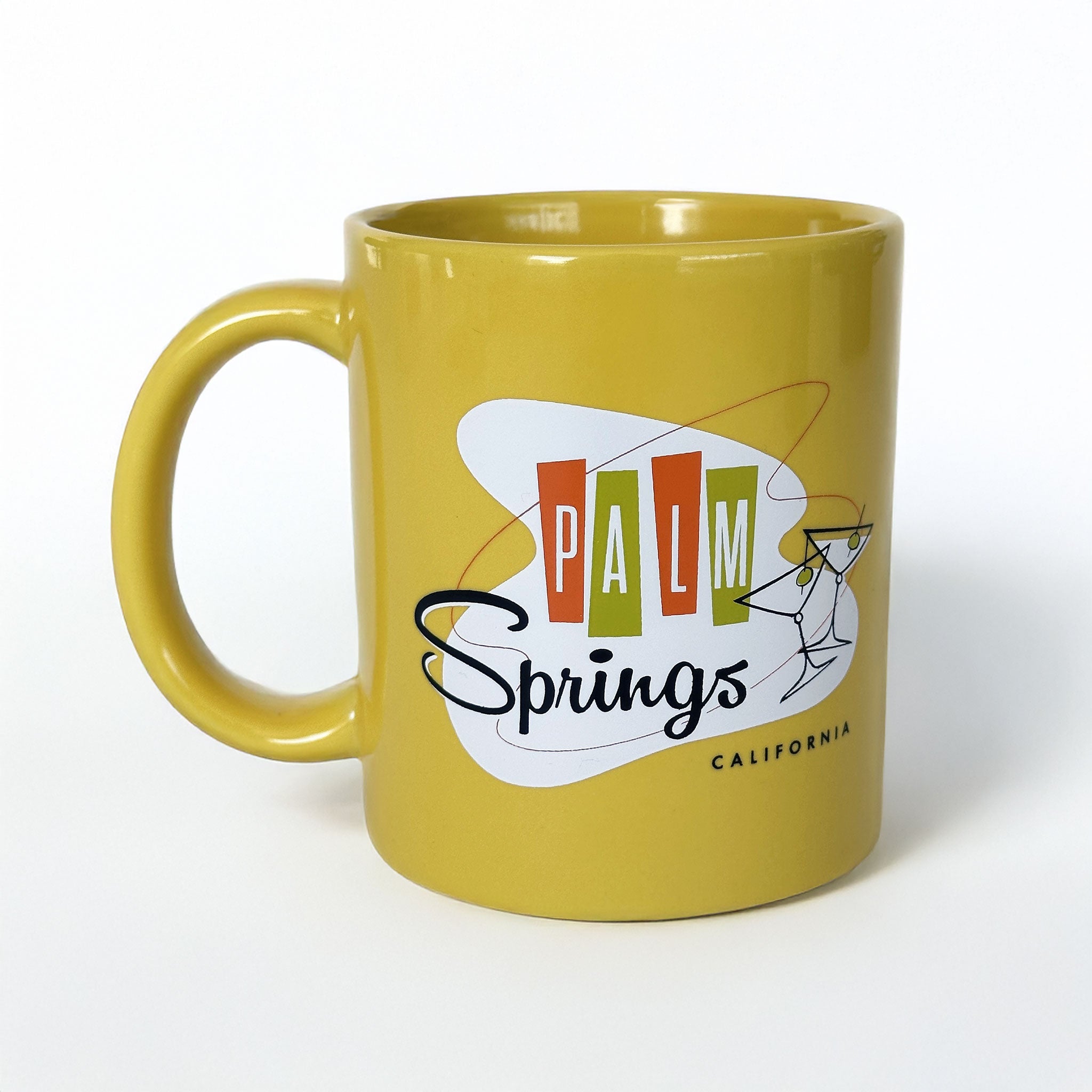 Palm Springs Martini Design Mug - Yellow - Destination PSP