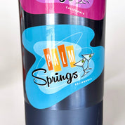 Palm Springs Martini Design Sticker - Blue - Destination PSP