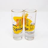 Palm Springs Martini Design Shot Glass - Orange (Single)