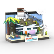 Palm Springs Midcentury Butterfly House Interlocking Brick Set - Destination PSP