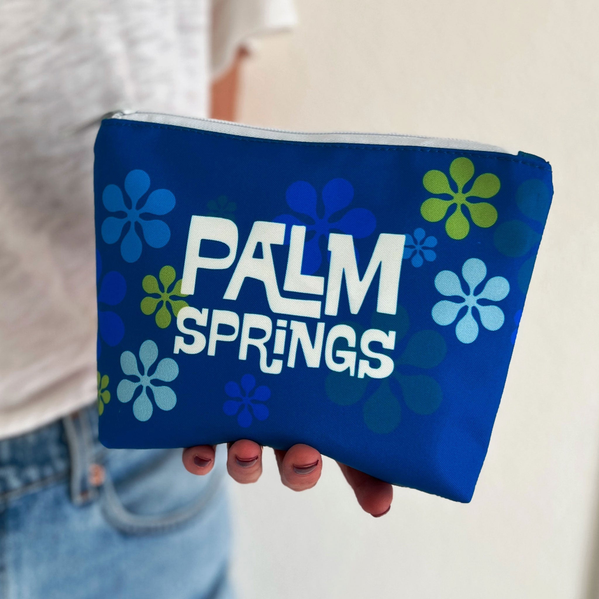 Palm Springs Modfest Pouch - Blue - Destination PSP