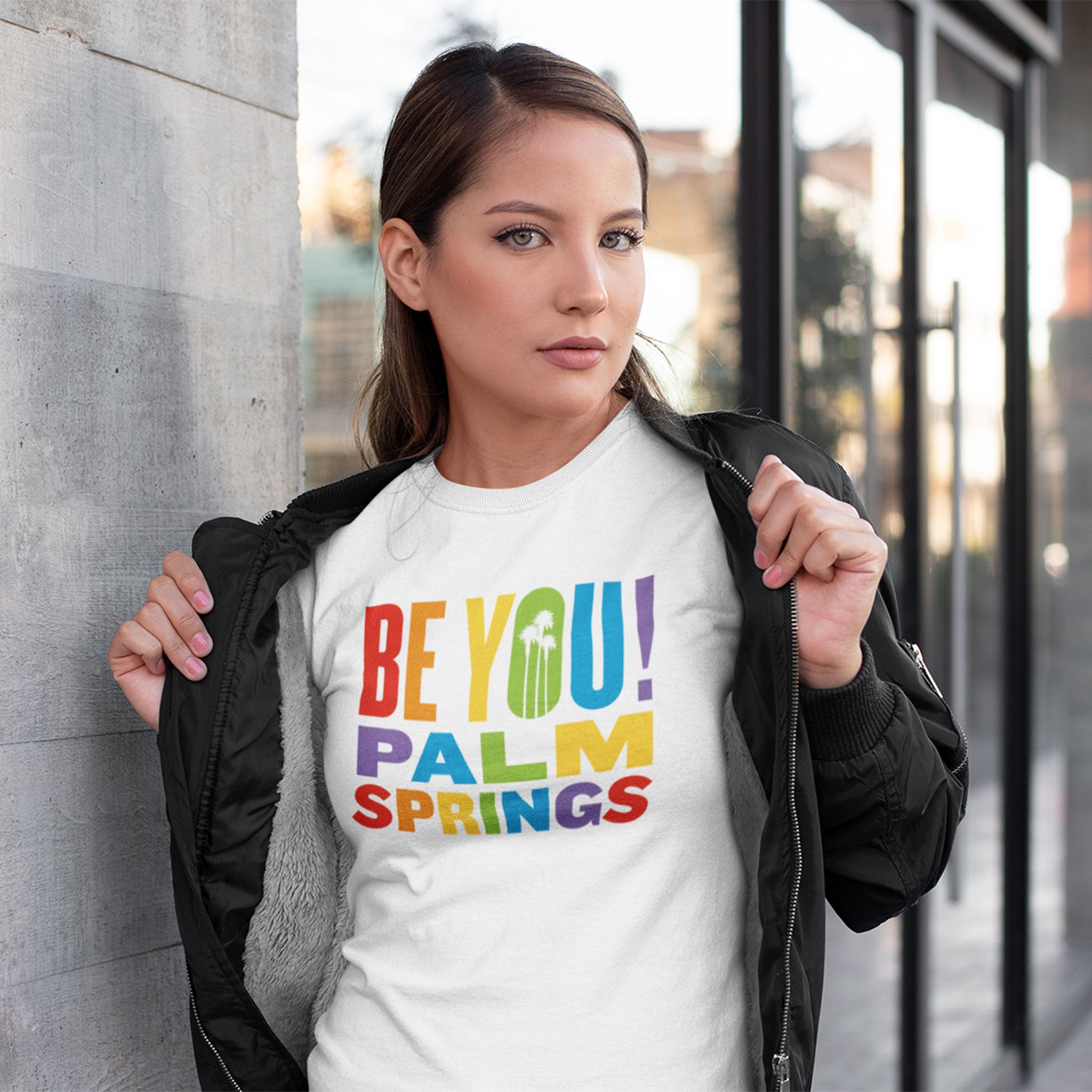 Unisex T-shirt - 2024 Palm Springs Pride Be You - White