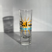 Palm Springs Shot Glass - Starburst Design - Destination PSP