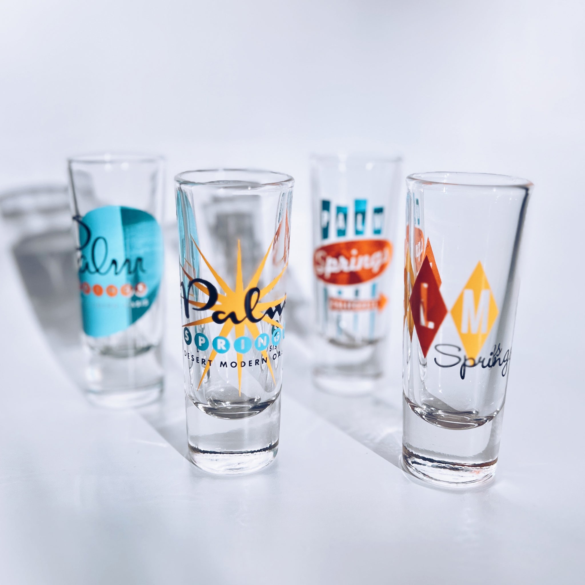 Palm Springs Shot Glass - Multicolored (Set of 4)