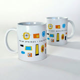 Palm Springs Atomic Design Mug - White