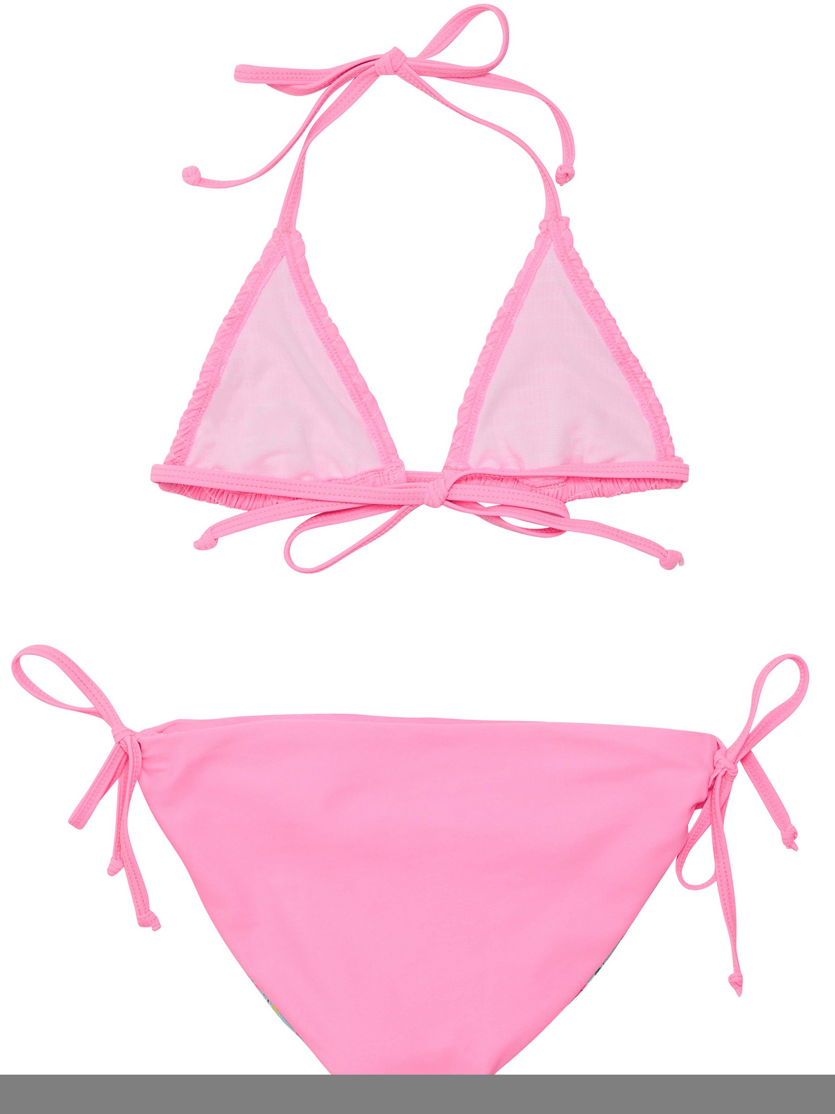 Pink Shirred Triangle Bikini - Destination PSP