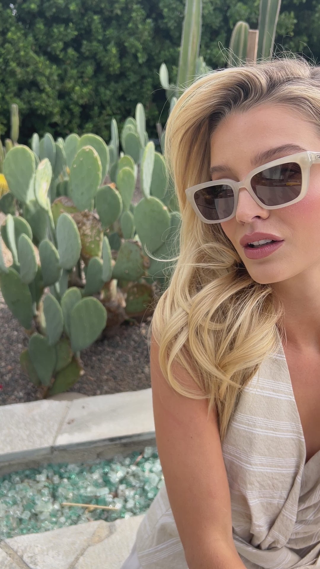 WMP Sunglasses - Vivian - Pearl Beige