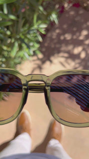 WMP Sunglasses - Nelson - Crystal Agave Green