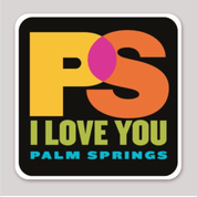 PS I Love You Palm Springs Sticker - Destination PSP