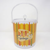 Acrylic Ice Bucket - Palm Springs Martini - Orange