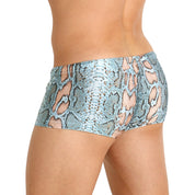 Rick Majors Blue Snake Low Rise Swim Trunks - Destination PSP