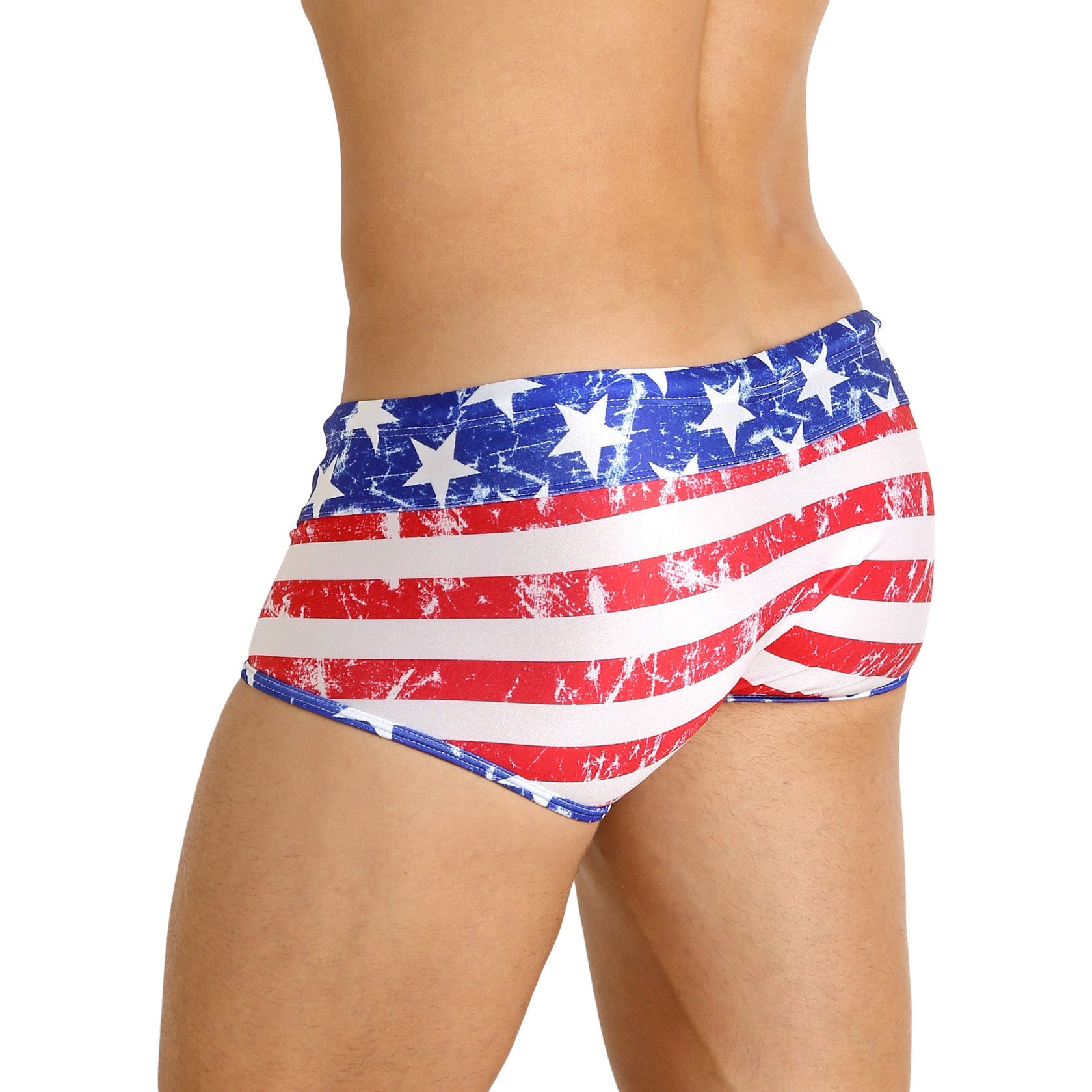 Rick Majors Stars & Stripes Low Rise Swim Trunks - Destination PSP