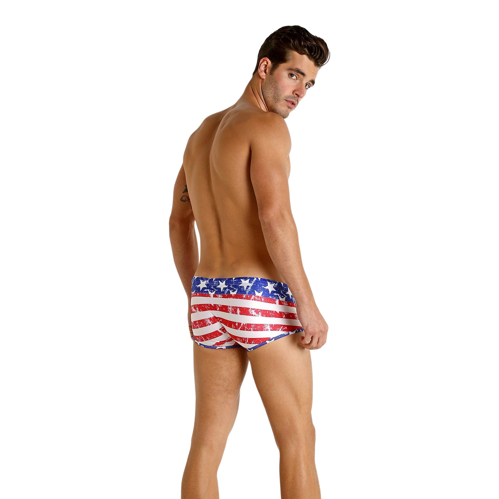 Rick Majors Stars & Stripes Low Rise Swim Trunks - Destination PSP