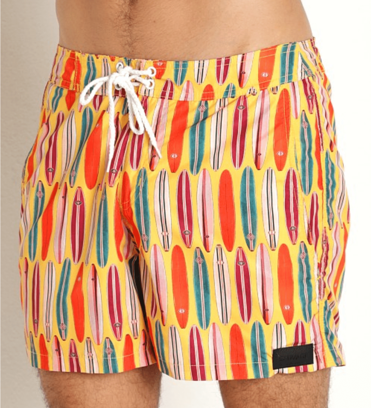 Sauvage Retro Surfboard Swim Trunks - Orange - Destination PSP