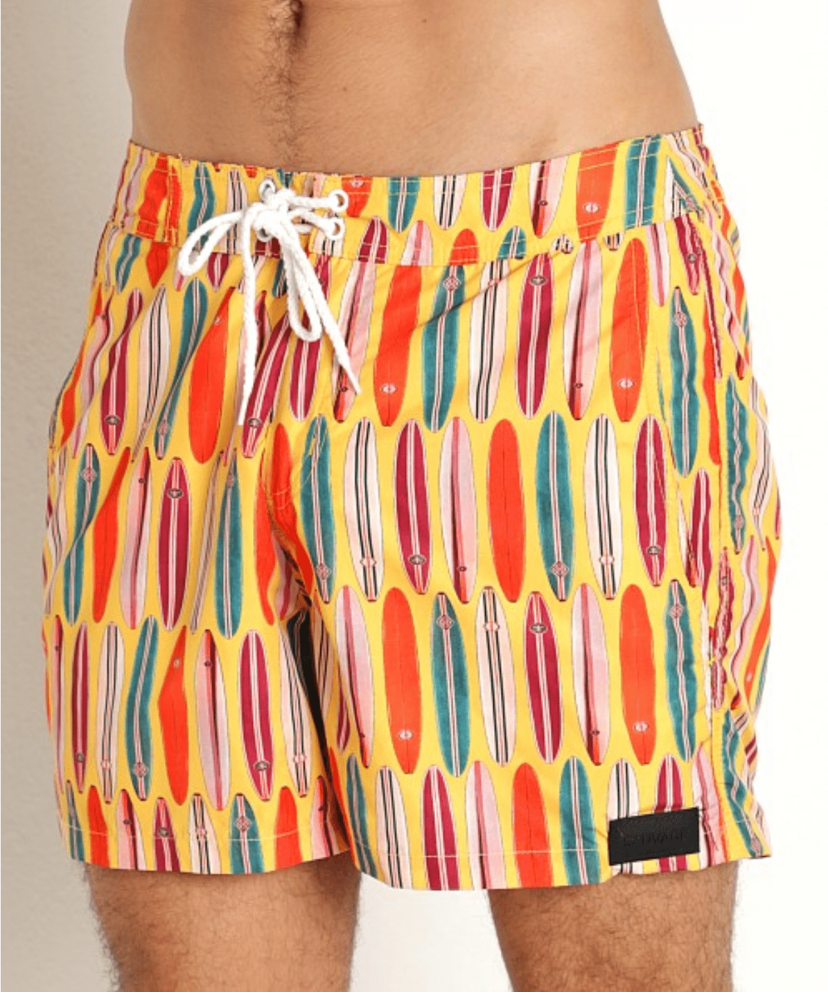 Sauvage Retro Surfboard Swim Trunks - Orange - Destination PSP