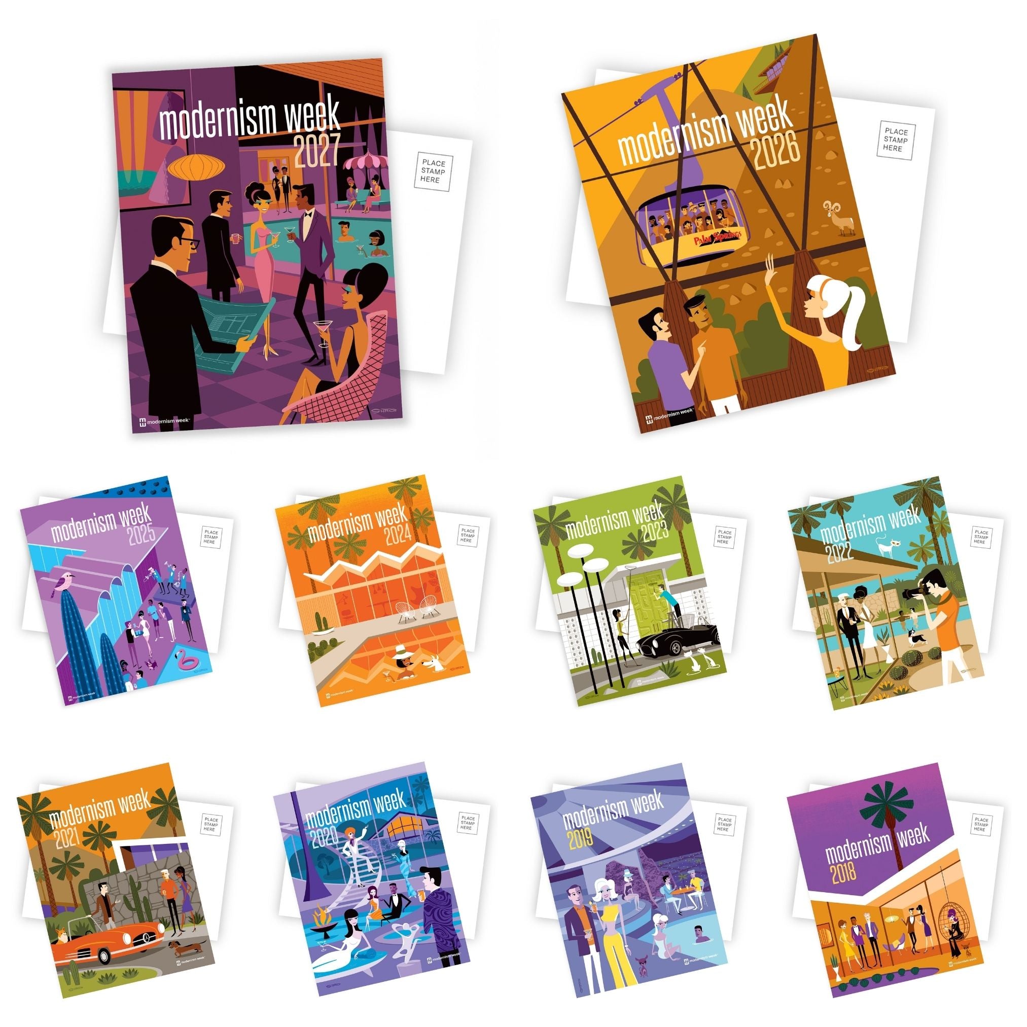 10 postcards