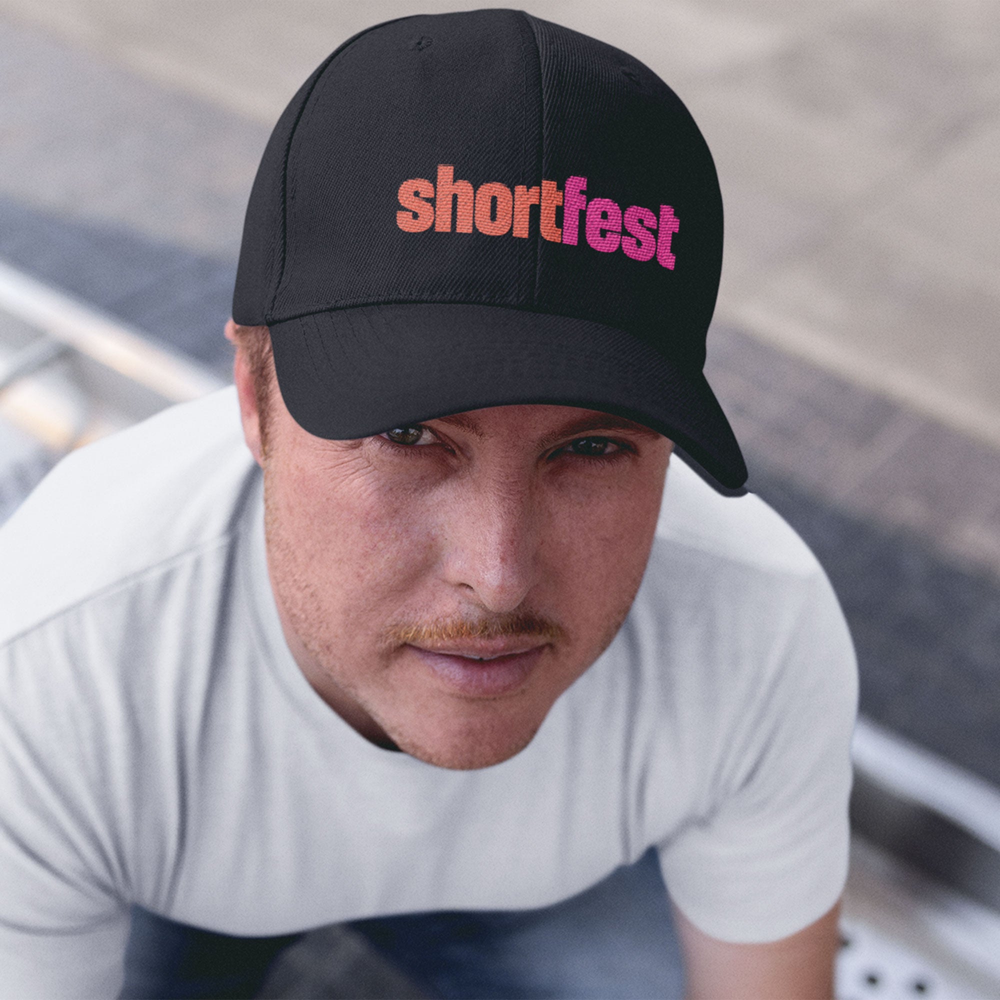 Shortfest Embroidered Logo Baseball Cap - Black