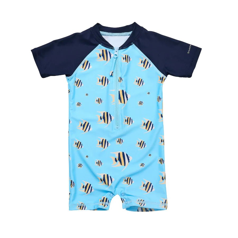 Snapper Rock Angel Fish Short Sleeve Sunsuit - Destination PSP
