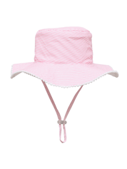 Snapper Rock Pink and White Bucket Hat - Destination PSP