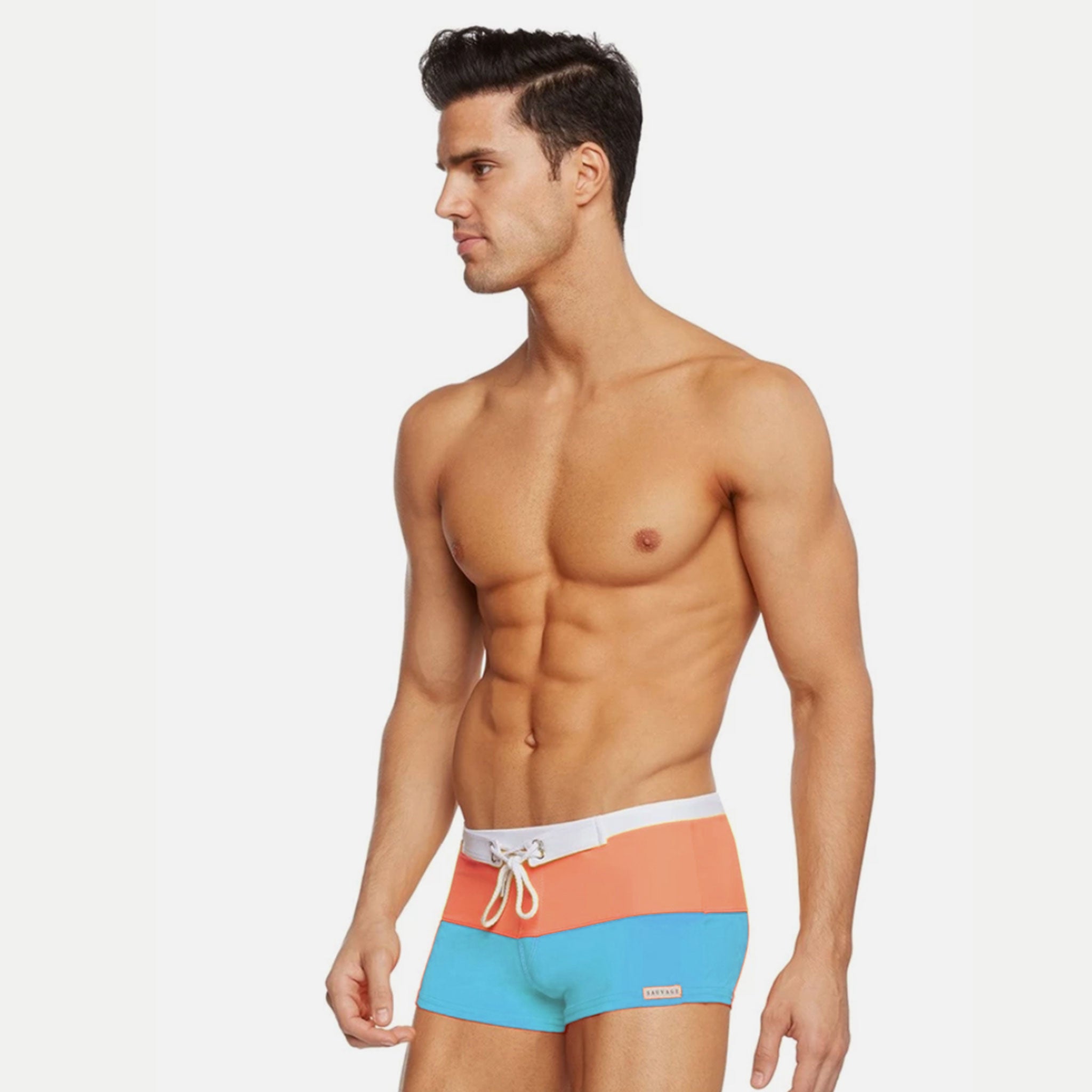 Sauvage - Splice Rviera Aqua Orange Swim Short