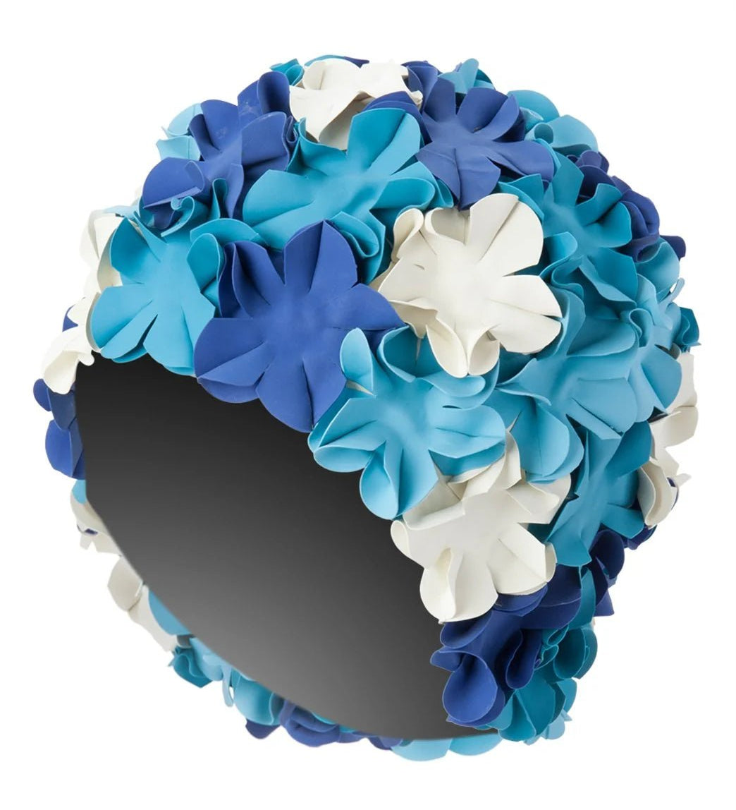 Swim Caps - Sporti Flower - Blue Multi - 3A - Destination PSP