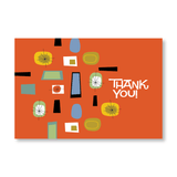 Thank you Card - Atomic Orange