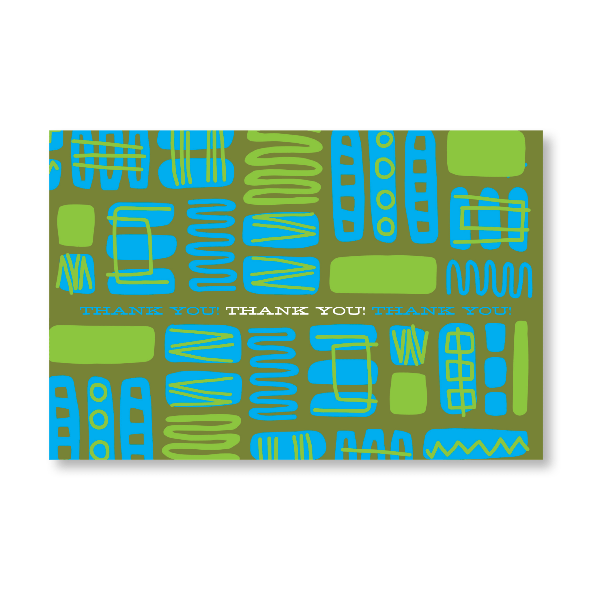 Thank you Card - Mambo Blue Green - Destination PSP