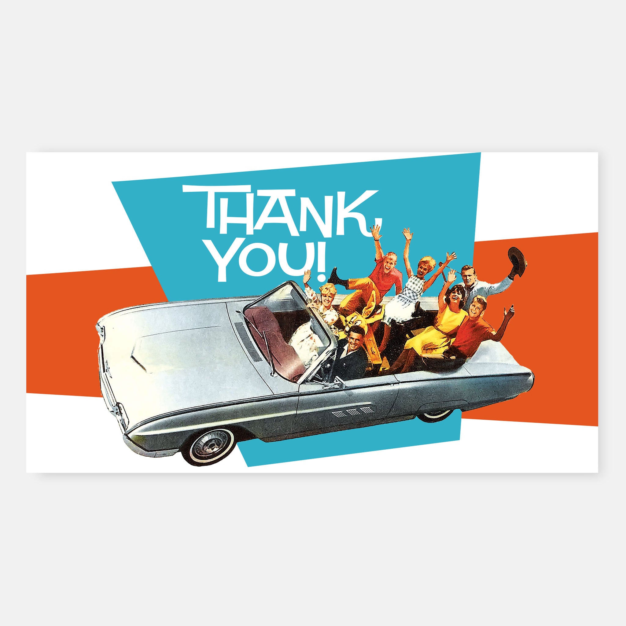 Thank You Notecards - Thank you Card - Weekend Car