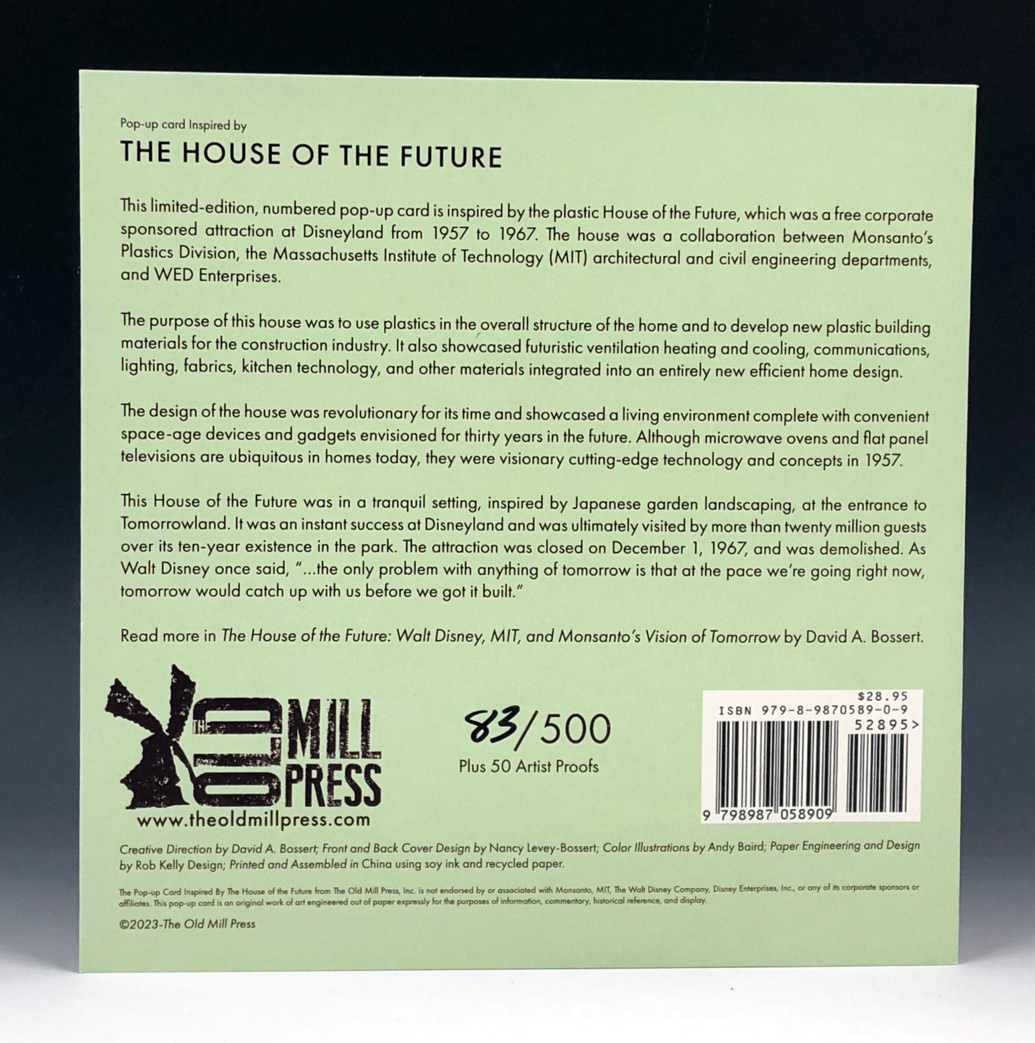 The House of the Future Pop - Up Card - Destination PSP