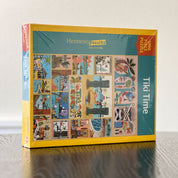 Puzzle box titled 'Tiki Time' by Hennessy Puzzles on a light background