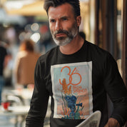 Unisex Long Sleeve T-shirt - 2025 Palm Springs Film Festival Poster Art - Black - Destination PSP