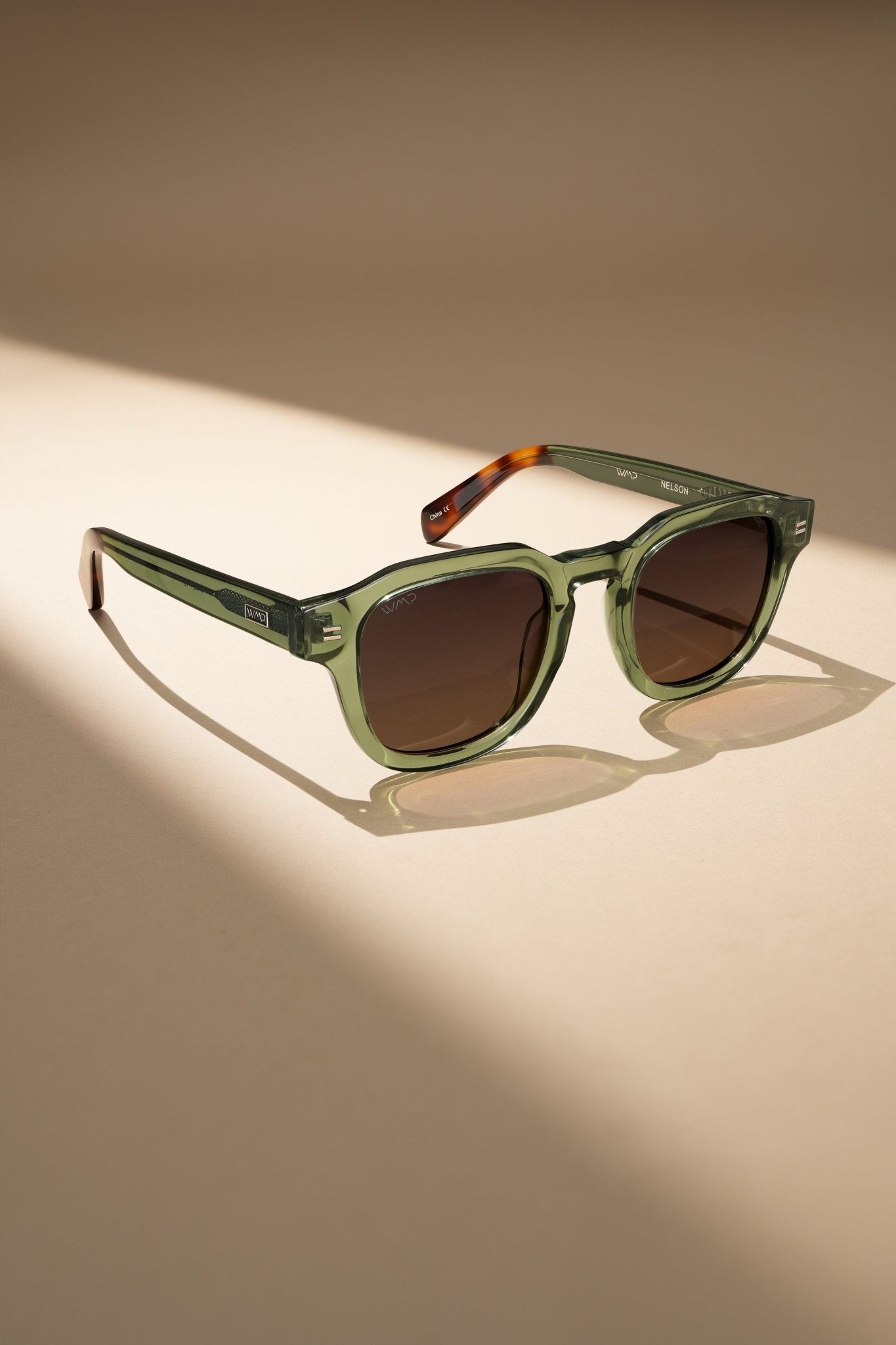 WMP Sunglasses - Nelson - Crystal Agave Green - Destination PSP