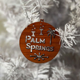 Wooden Ornament - Palm Springs Cocktails Round