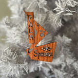 Wooden Ornament - Palm Springs Sign