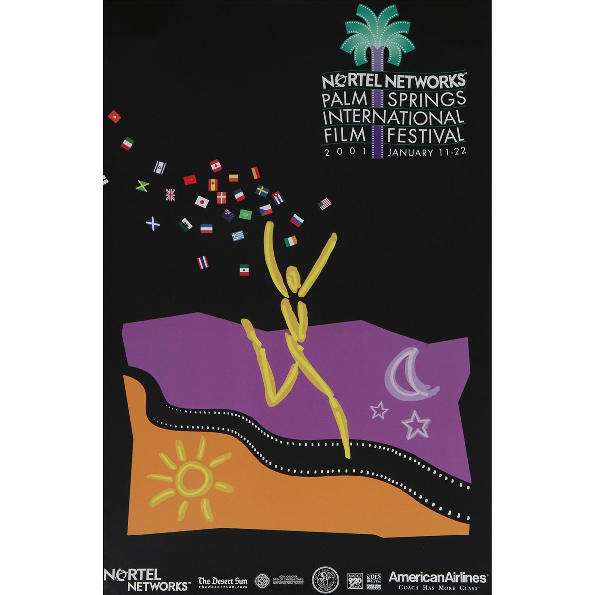 2001 Palm Springs International Film Festival Poster - Destination PSP