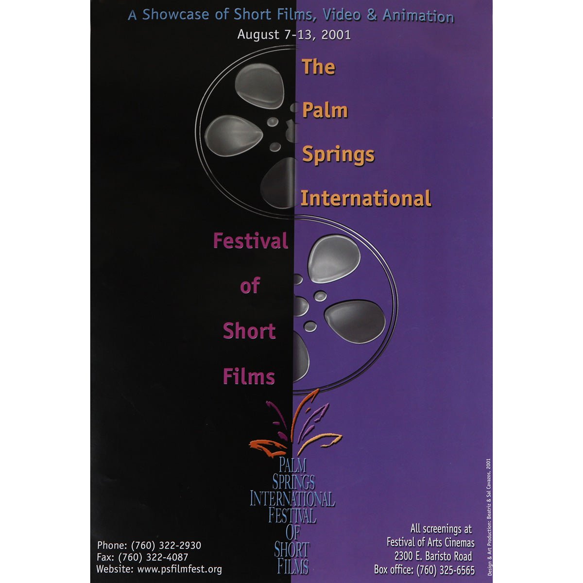 2001 Palm Springs International Shortfest Poster - Destination PSP