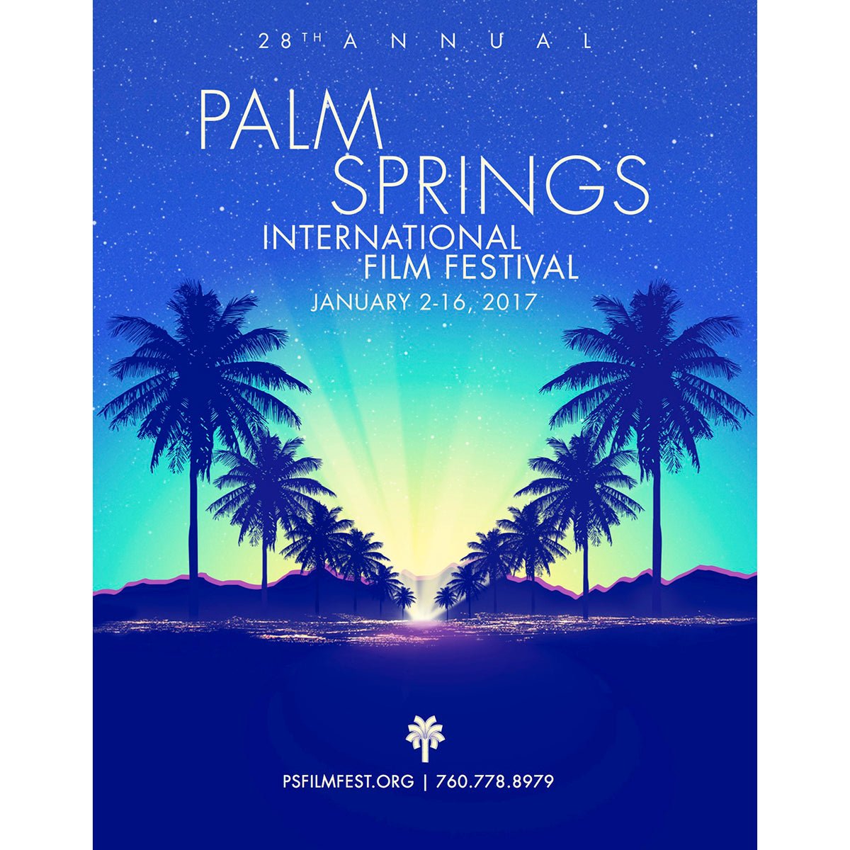 2017 Palm Springs International Film Festival Poster - Destination PSP