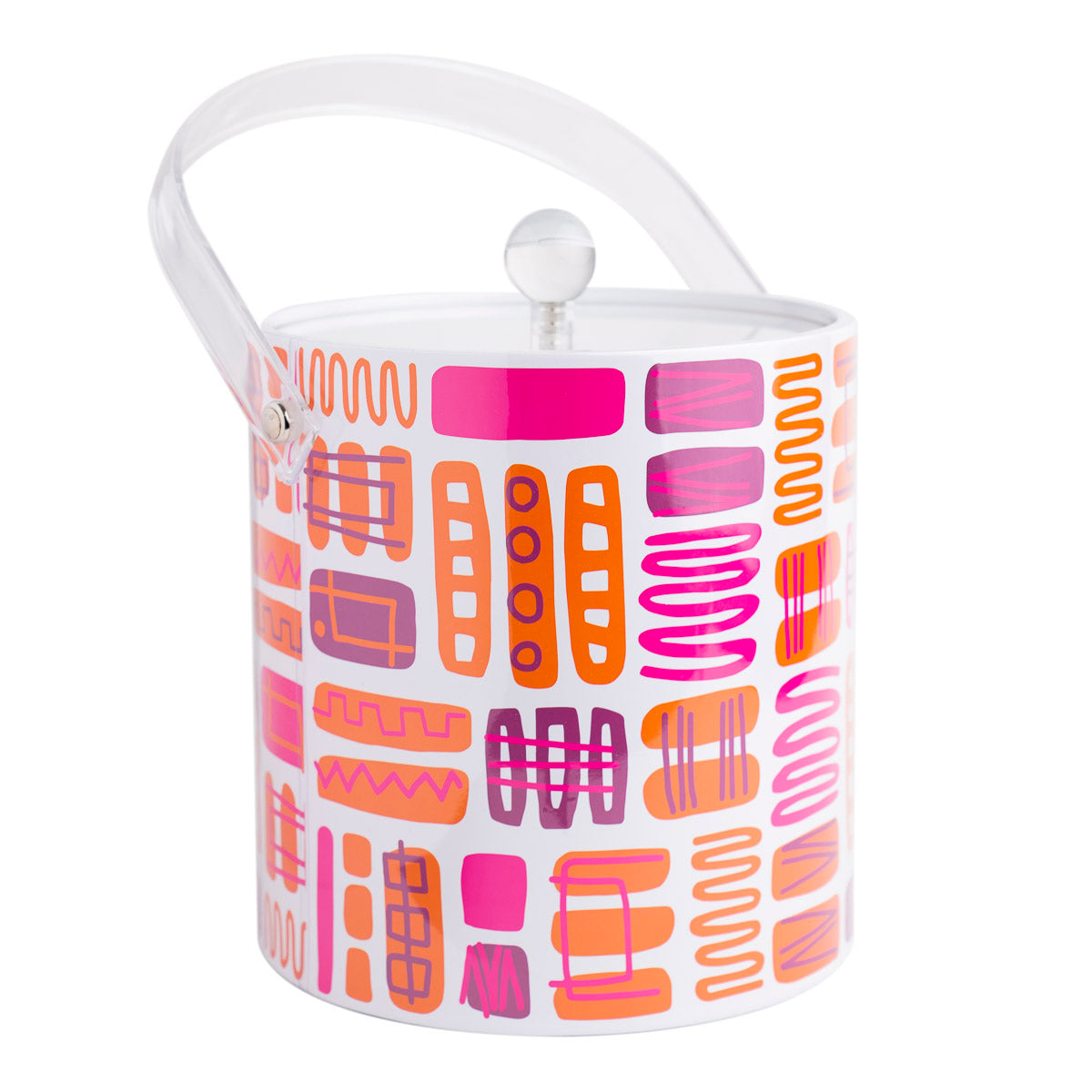 Mambo Design Retro Style Ice Bucket - Purple and Orange