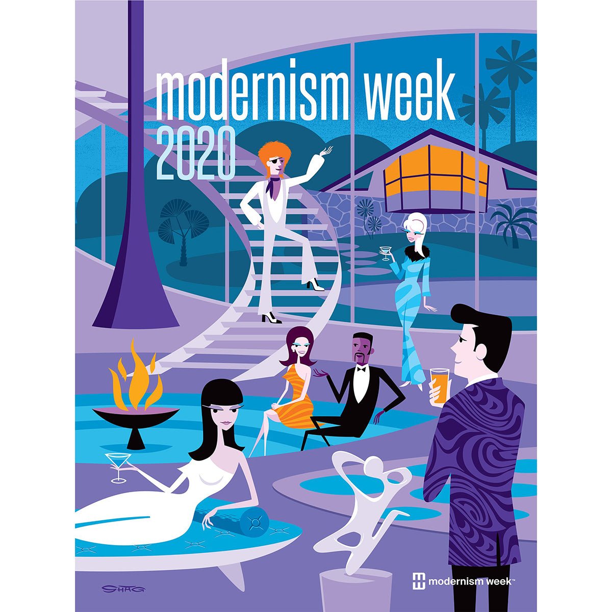 2020 Modernism Week Poster by Shag - Destination PSP