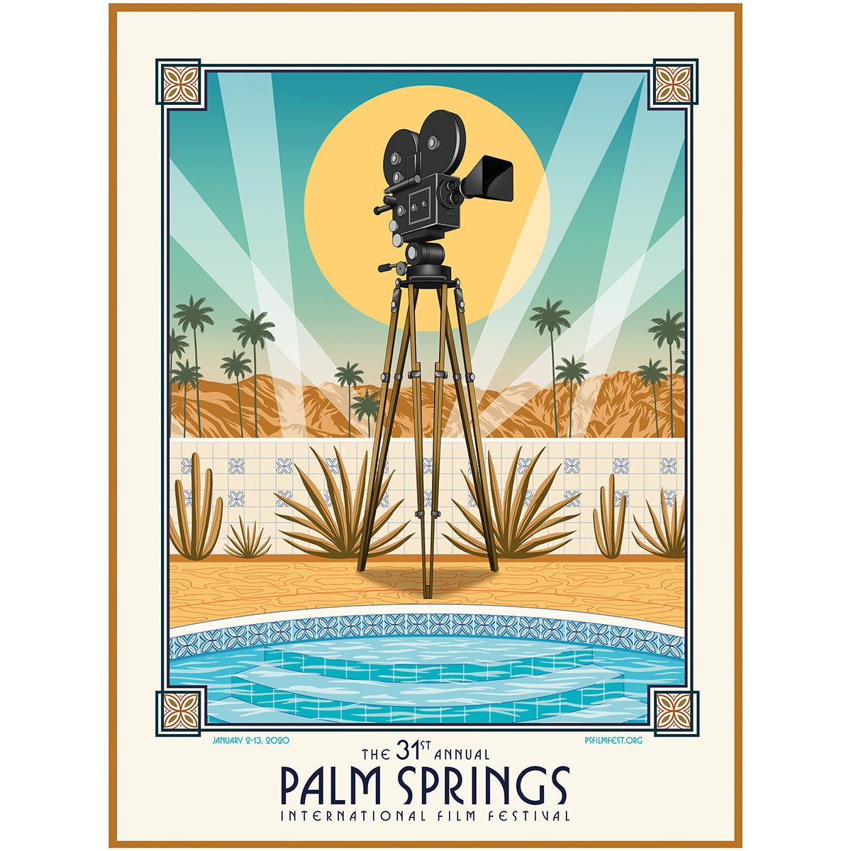 2020 Palm Springs International Film Festival Poster - Destination PSP