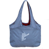2023 Film Festival Village Zipper Tote Bag - Grey Red