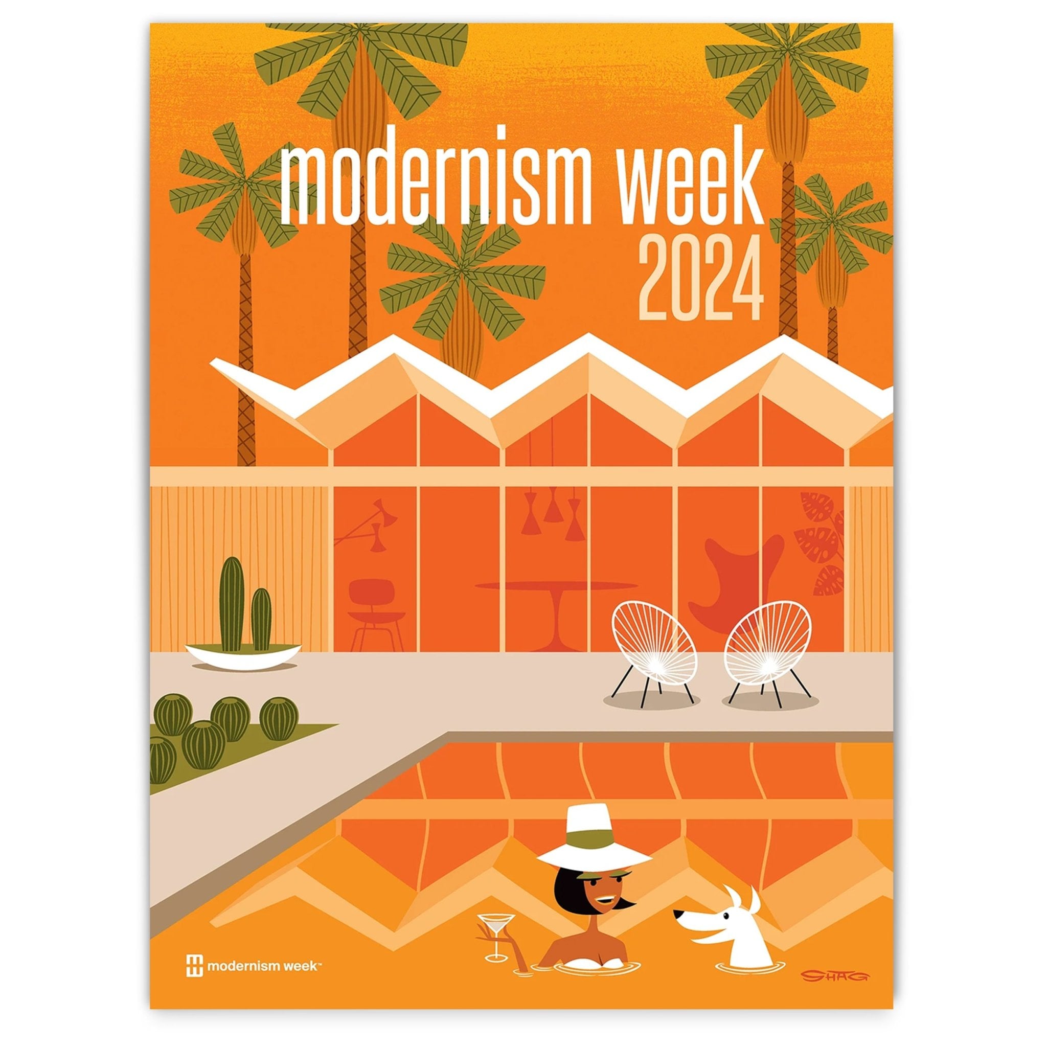 2024 Modernism Week Poster by Shag - Destination PSP