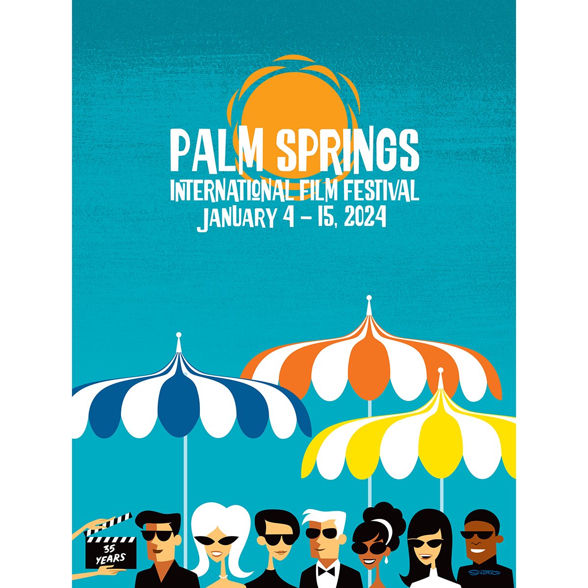 2024 Palm Springs International Film Festival Poster by Shag - Destination PSP