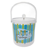 Acrylic Ice Bucket - Palm Springs Martini - Blue